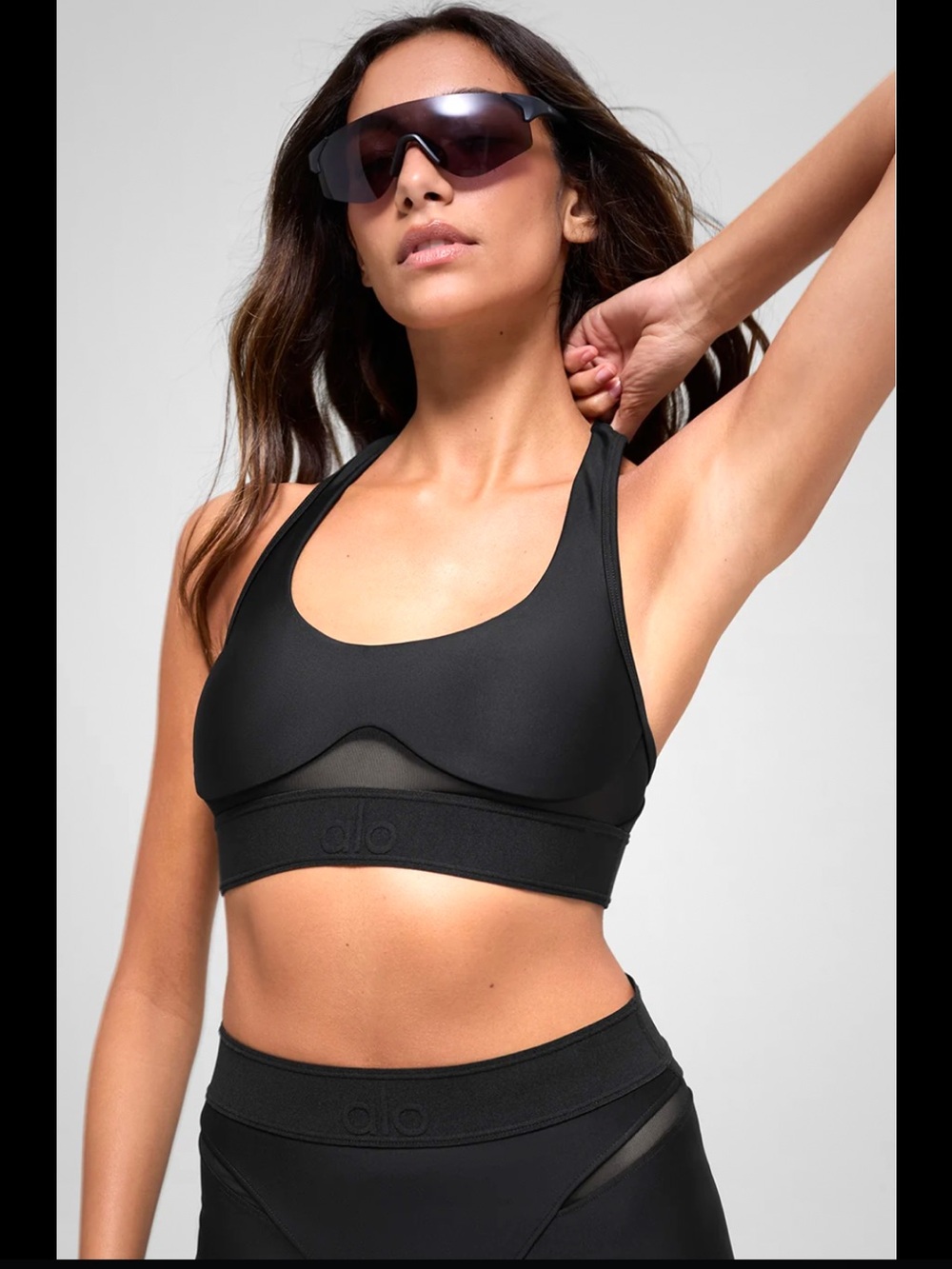 ALO Yoga Airlift Rebel Sports Bra Black Size Small NWT - Picture 1 of 8